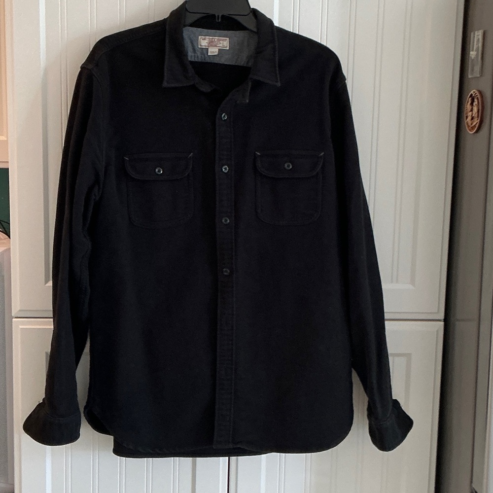 Wallace & Barnes (J Crew) , long sleeve, heavy cotton/wool blend shirt. 😁